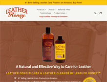 Tablet Screenshot of leatherhoney.com
